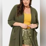 Torrid Washable gauze hooded kimono deep depths Photo 0