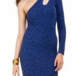 BCBGeneration  One Shoulder Blue Bodycon Mini Dress XS/S NWT Photo 7
