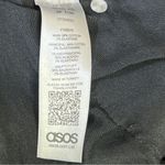 ASOS 5 Pocket Black Denim Jeans with Raw Hem Photo 7
