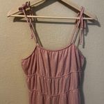 Rollo Coster Light Pink Ribbed Knit Jumpsuit Size L Photo 1