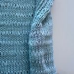 Madewell top size Small blue linen knit Photo 11