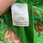 Joie  bright green floral long sleeve blouse Photo 7