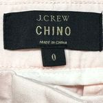 J.Crew Women's  Chino Twill Pink Shorts Anthro Boho Revolve Size 0 EUC #7720 Photo 6