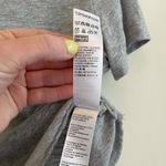 Topshop Crop Top T-shirt Grey Knot Front Knit Short Sleeve ~ Women’s Size 2 Photo 4