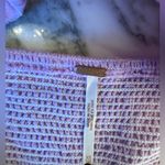 Free People NWT Lotus Crop Top Lilac Purple Embroidered White XS Photo 7