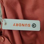 Sundry  Coral Cotton Button-Up NWT Photo 7