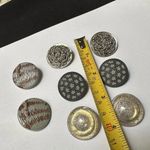 Lot Of 4 Round Costume Jewelry Clip On Earrings Mixed Variety Photo 6