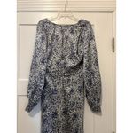 Floret Studios Blue Floral Long Sleeve Bias A Photo 5