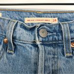 Levi's  Ribcage Straight Ankle Denim Cutoff Shorts Light Wash 24 Photo 4