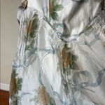 House Of CB  Minerva Soft Blue Vintage Ribbon Print Chiffon Midi Sundress Size XS Photo 6