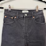 Abercrombie & Fitch  The 90s Straight Ultra High Rise Black Denim Jeans Sz 26 R Photo 1