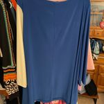 Antthony Originals Blue and White Asymmetrical 3/4 Sleeve Tunic Sz 3X Photo 3