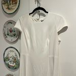 DKNY White Knee Length Dress White Photo 1