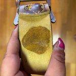 Vtg Genuine Cow Leather Hand Painted Coastal Cowgirl Western Boho Waist Belt S Brown Photo 2