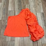 Sunday in Brooklyn Anthropologie  Drama Sleeve One-Shoulder Top Photo 3