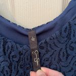 Jessica Simpson  Norah navy blue lace cold shoulder romper. Size L. Photo 1