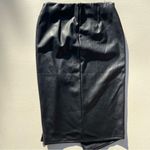 Romeo + Juliet Couture NWT Pleather Midi Skirt w/ Slit Photo 3