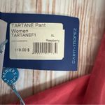 Les Canebiers Raspberry Straight Leg Tartane Pants Size XL Pink Photo 13