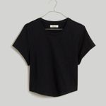 Madewell Heavyweight Jersey Crewneck Tee - True Black | Size XS Photo 1