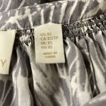 Cynthia Rowley  100% Silk Gray And White Brushstroke Patterned Blouse Size XS Photo 5