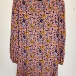 For Love & Lemons  Pink Floral Open Back Long Sleeve Mini Dress Photo 0