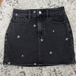 PacSun  Black Denim Flower Skirt Photo 0