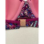 Nanette Lepore  Eugenia Plunge Molded  Bikini Top‎ Persian Paisley Raspberry 8 Photo 12