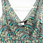 Loft Ann Taylor Womens Y2K Artsy Tropical Layered Peplum Floral Tank Top 10P Photo 1