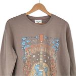 Lotus Fashion Nashville Graphic Sweatshirt size Medium Long Sleeves Taupe Crew Tan Photo 1