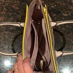 Kate Spade  Cement with Yellow detail leather purse Photo 3