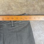 Hudson Gray Women's Wide Leg High Rise Pants Size Large Cropped Green Raw Hem Photo 8