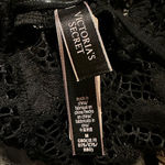 Victoria's Secret NEW  Black Lace Bodysuit Short Sleeve Sexy Bra Shelf Medium Photo 5