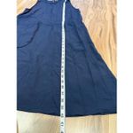 Everlane  Japanese GoWeave Light Drawstring Dress Navy Blue Sz 10 Photo 6