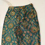 Maeve  x Anthropologie Melyssa Floral Metallic Tapestry Trouser Pant Womens Small Photo 4