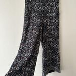 Max Studio  Wide Leg Pull On Pants Cropped Size S Women’s Floral Print Multicolor Photo 2