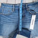Vigoss Marley Mid Rise Raw Hem Denim Shorts 25 NWT Photo 8