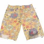 Free People Alani Printed Cut Off Shorts Banana Size 25 NWT Photo 0