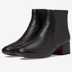 Gentle Souls Kenneth Cole Ella Apron Bootie Black Leather Ankle Boots 9.5 Shoes Photo 0