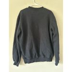 Vintage Retro Merry Christmas Snowman Holiday Crewneck Sweatshirt Size Large Blue Photo 1