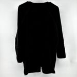 Athleta Cozy Karma Wrap Cardigan Sweater Oversized Mid Length Fleece Black S Photo 5