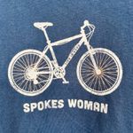Life Is Good SS Blue T Shirt 2X Bicycle Cotton Spokes Woman Cycling Cyclist Photo 1