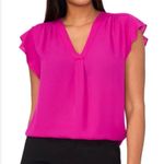 Chaus NY Fuschia Ruffle Trim Tank 1X EUC MSRP $49 Pink Photo 0