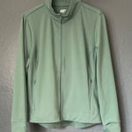 Lands' End  Sage Green Zip-Up Jacket Photo 0