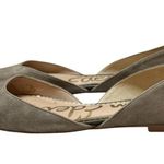 Sam Edelman  Moss Green Pointed Toe d'Orsay Flat Slip On Comfortable Suede Size 6 Photo 1