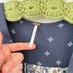 Free People Tallulah Mini Dress Blue Boho Kimono Short Sleeve XS Photo 3