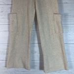 ZARA fuzzy knit ivory ribbed womens pants size 11-12 (waist 24") Photo 2