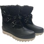 Sorel Joan of Arctic Wedge Winter Boots Women’s Size 8.5 Waterproof Black Photo 0
