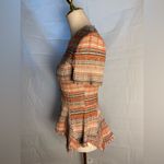 Ming Wang  Orange Plaid Blouse Photo 1