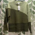 Love Riche  Two-Tone Green Women's Sweater Photo 0