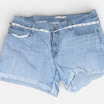 Levi's Levi Strauss Women’s Mid-Length Light Wash Denim Shorts Size 34 Photo 0
